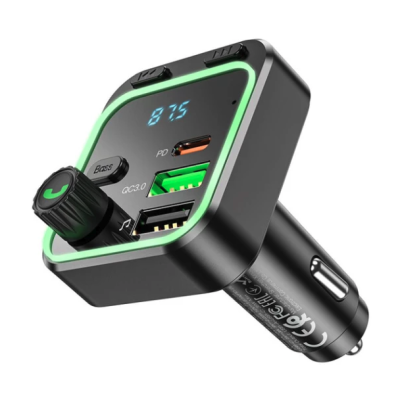 FM модулятор Borofone BC50 Ascenso PD20W+QC3.0 18W Black