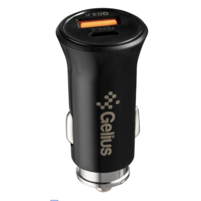 Автомобільний зарядний пристрій Gelius Pro Twix GP-CC006 USB+Type-C QC/PD18W Black