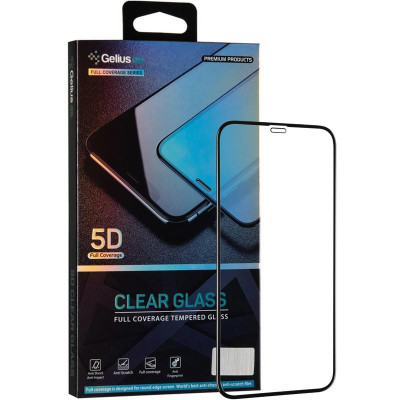 Захисне скло Gelius Pro 5D Clear Glass for iPhone 12/12 Pro Black