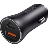 Автомобільний зарядний пристрій Baseus Golden Contactor Max USB 60W Black