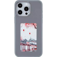 Чохол для смартфона Ink Show E-ink Screen Case для Apple iPhone 15 Pro Titanium