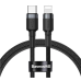 Кабель Baseus Cafule Cable Type-C to iP PD 18W 1m Gray+Black Type-C Lightning 2.1 A 1m Black-Grey