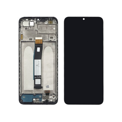 Дисплей для Xiaomi Redmi 10C з чорним тачскріном з корпусною рамкою