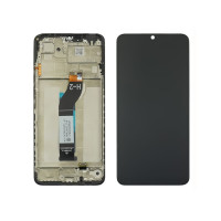 Дисплей для Xiaomi Redmi 13C з чорним тачскріном з корпусною рамкою