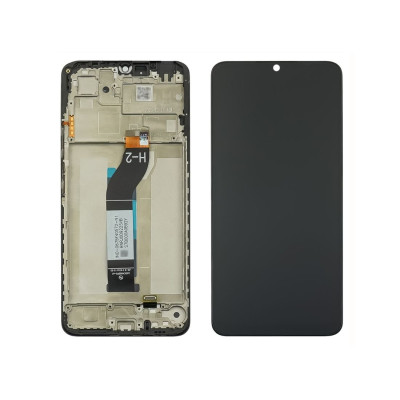 Дисплей для Xiaomi Redmi 13C з чорним тачскріном з корпусною рамкою