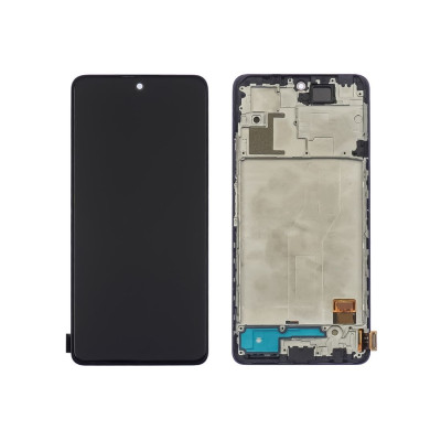 Дисплей для Xiaomi Redmi Note 10 Pro з чорним тачскріном з корпусною рамкою OLED