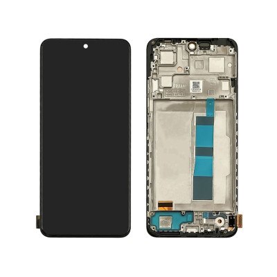 Дисплей для Xiaomi Redmi Note 12 (4G) з чорним тачскріном з корпусною рамкою IPS