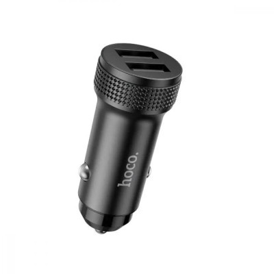 Автомобільний зарядний пристрій HOCO Z49 Level Dualport QC3.0 18W Black
