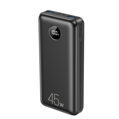 Зовнішній акумулятор (Power Bank) XO-PR203 45w 20000mah Black