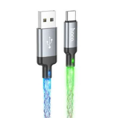 Кабель Hoco U112 Type-C to Type-C 60W 1m Gray