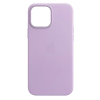 Чохол Шкіряний Leather case (AA) with MagSafe для Apple iPhone 14 (Elegant purple)
