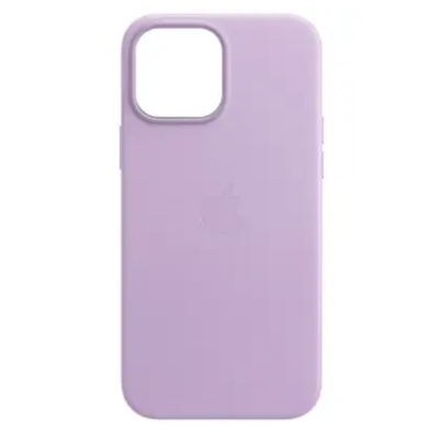Чохол Шкіряний Leather case (AA) with MagSafe для Apple iPhone 14 (Elegant purple)