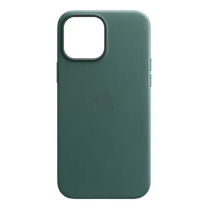 Чохол Шкіряний Leather case (AA) with MagSafe для Apple iPhone 14 (Pine Green)