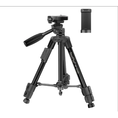 Універсальний штатив NeePho NP-3160S не знімний майданчик + тримач + пульт (30-68.5см) Black