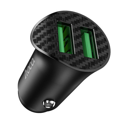Автомобільний зарядний пристрій Hoco Z39 Farsighted 18W 3.4A Black