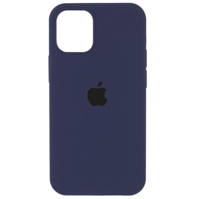Чохол Silicone Case Full Protective (AA) для Apple iPhone 12 Pro / 12 (6.1") Midnight Blue