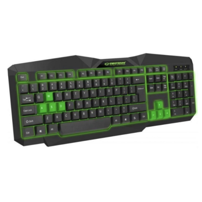 Клавіатура Esperanza EGK201 Green USB LED