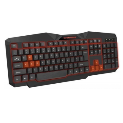 Клавіатура Esperanza EGK201 Red USB LED