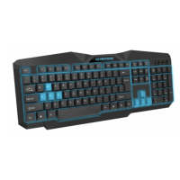 Клавіатура Esperanza EGK201 Blue USB LED
