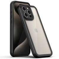 TPU чохол Transparent + Colour 1,5mm для Apple iPhone 15 Pro Max(6.7") Black