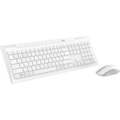 Комплект (клавіатура + миша) RAPOO 8210M White