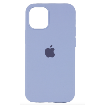 Чохол Silicone Case Full Protective (AA) для Apple iPhone 12 Pro / 12 (6.1") Lilac Blue