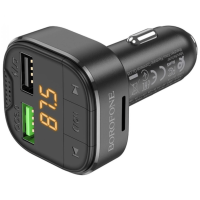 FM-модулятор BOROFONE BC43 Flash QC3.0 car BT FM transmitter Black