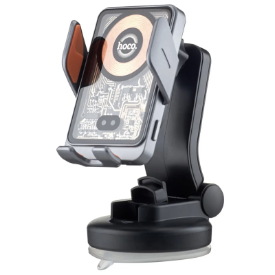 Автомобільний магнітний тримач з зарядкою XO-CX009 XO Magnetic Wireless Charger 15W Holder Black