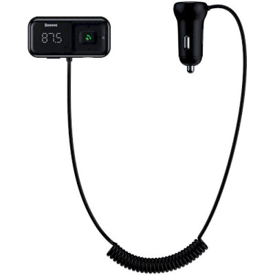 FM-модулятор Baseus T-typed S-16 Wireless MP3 Car Charger Black