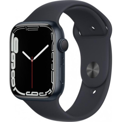 Смарт-годинник Apple Watch Series 7 GPS 45mm Midnight Aluminum Case With Midnight Sport Band (MKN53/