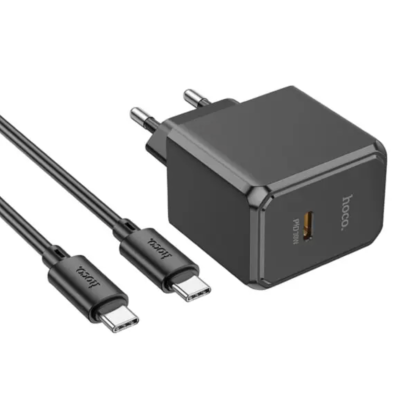 Мережевий зарядний пристрій Hoco CS15A Ocean PD30W Type-C to Type-C Black