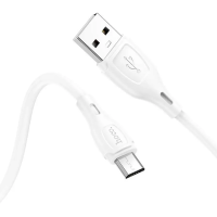 Кабель HOCO X61 USB - MicroUSB (1М) (31pc) White