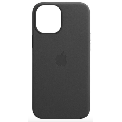 Чехол кожаний Leather case (AA) with MagSafe для Apple iPhone 14 Pro (6.1") (Black)