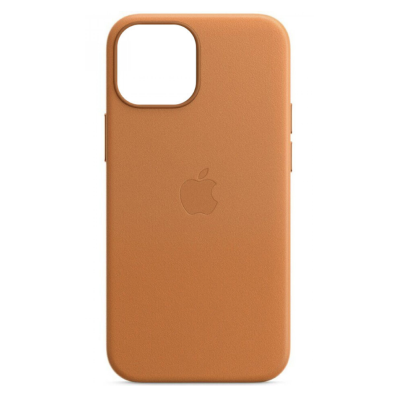 Чехол кожаний Leather case (AA) with MagSafe для Apple iPhone 14 Pro (6.1") (Brown)