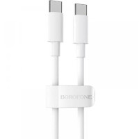 Кабель Borofone BX44 Type-C - Type-C PD100W (1м) White