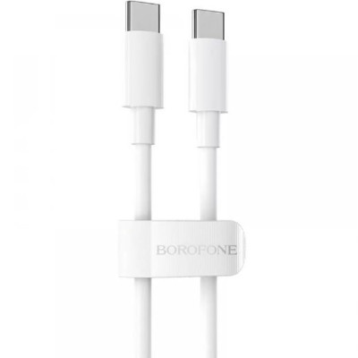 Кабель Borofone BX44 Type-C - Type-C PD100W (1м) White