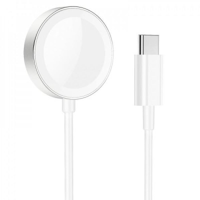 Безпровідний зарядний пристрій HOCO CW39 iWatch Type-C White