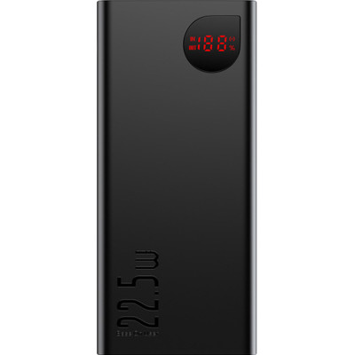 Зовнішній акумулятор Baseus Adaman Metal Digital Display 20000mAh 22.5W Black