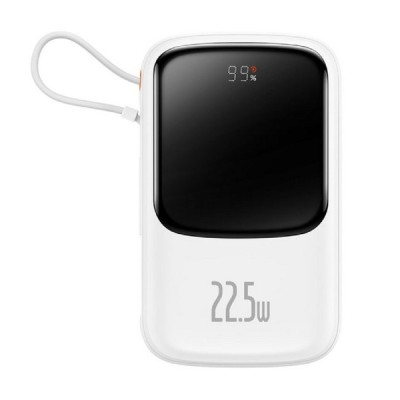 Зовнішній акумулятор Baseus Qpow Pro 22.5W 20000mAh White