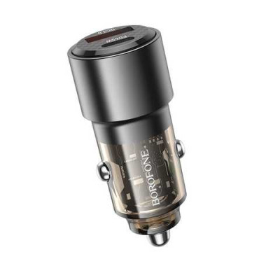 Автомобільний зарядний пристрій Borofone BZ20A 83W PD65W/QC3.0 Smart Black