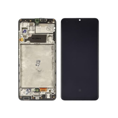 Дисплей для Samsung A325 Galaxy A32 (2020) з чорним тачскріном з корпусною рамкою OLED