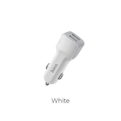 Автомобільний зарядний пристрій Hoco Z23 White