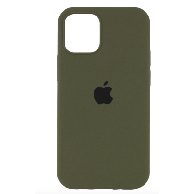 Чохол Silicone Case Full Protective (AA) для Apple iPhone 13 (6.1") (Dark Olive)