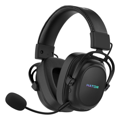 Навушники з мікрофоном HATOR Hypergang Wireless Black (HTA-850)