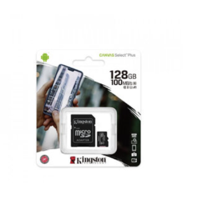 Карта памяті microSDXC (UHS-1) Kingston Canvas Select Plus 128Gb class 10 А1 (R-100MB/s)