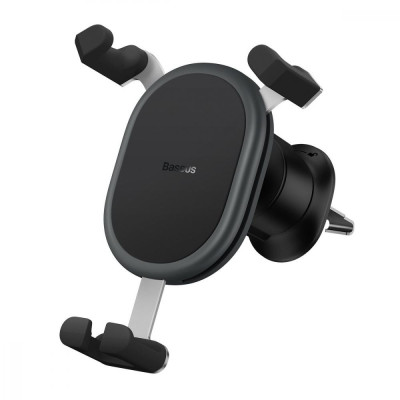Автомобільний тримач для смартфона Baseus Stable Gravitational Car Mount (Air Outlet version) Black