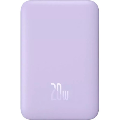 Зовнішній акумулятор (павербанк) Baseus Magnetic Bracket Mini 10000mAh 20W Purple