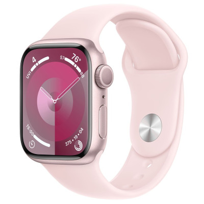 Смарт-годинник Apple Watch Series 9 45mm Pink Aluminum Case with Light Pink Sport Band