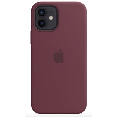 Чохол Silicone Case Full Protective (AA) для iPhone 12 Pro Max (Plum)