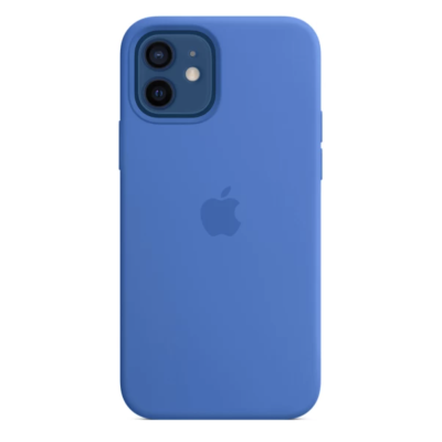 Чохол Silicone Case Full Protective (AA) для iPhone 12 Pro Max (Capri blue)
